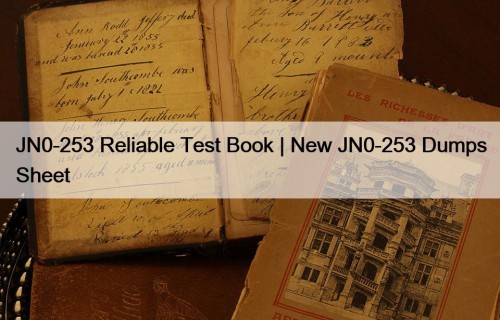 JN0-253 Reliable Test Book | New JN0-253 Dumps ...